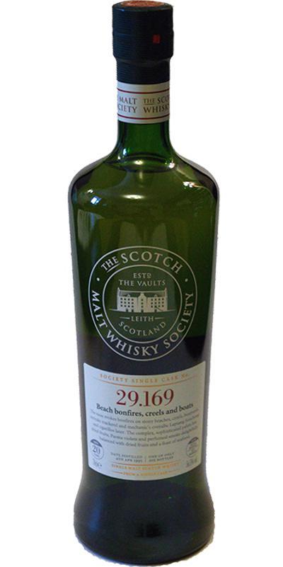 Laphroaig 1995 SMWS 29.169  Beach bonfires, creels and boats
