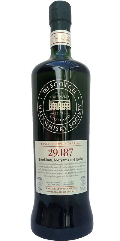 Laphroaig 1995 SMWS 29.187  Beach huts, boatyards and ferries
