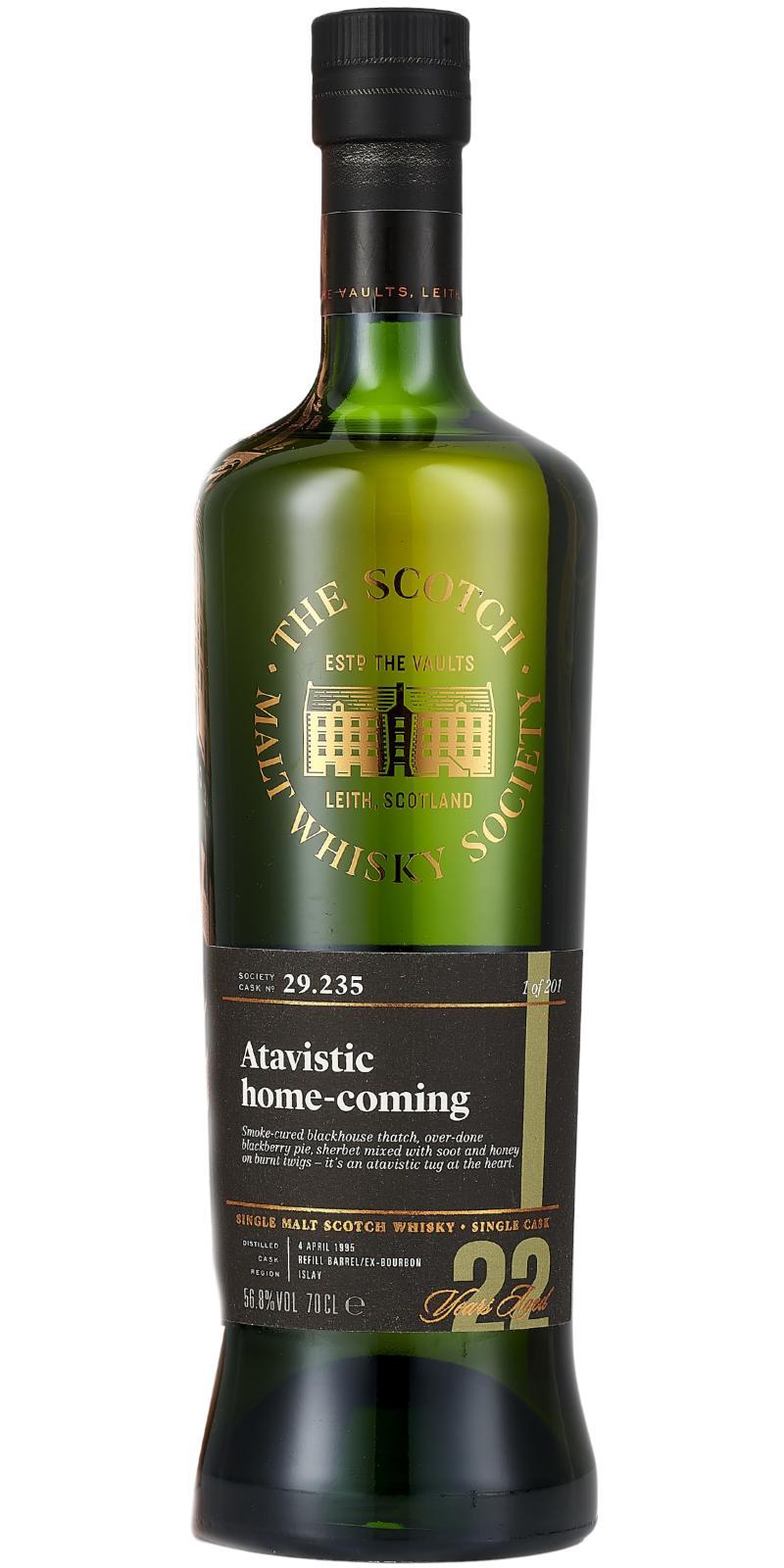 Laphroaig 1995 SMWS 29.235  Atavistic home-coming