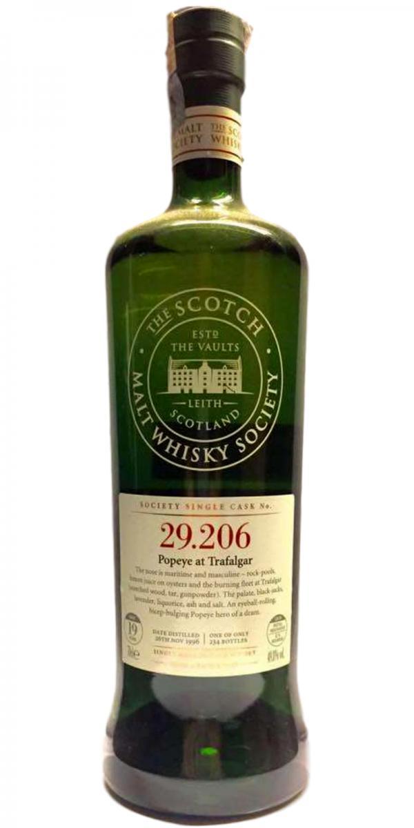 Laphroaig 1996 SMWS 29.206  Popeye at Trafalgar