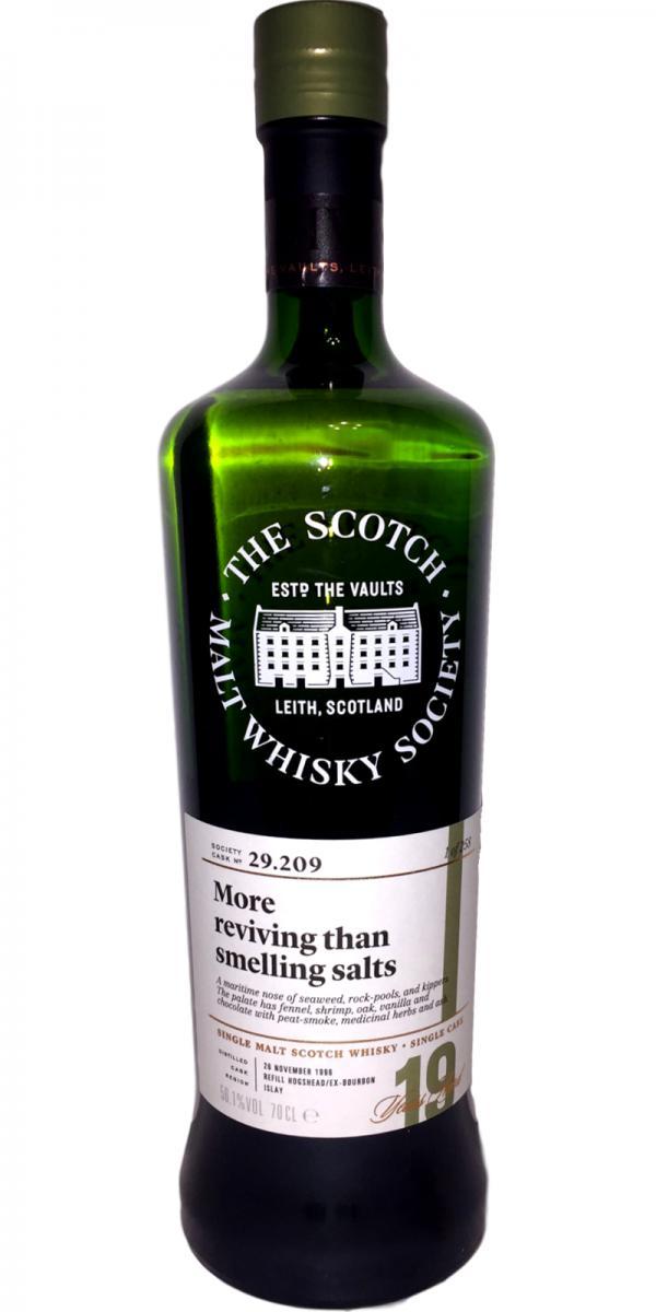 Laphroaig 1996 SMWS 29.209  More reviving than smelling salts