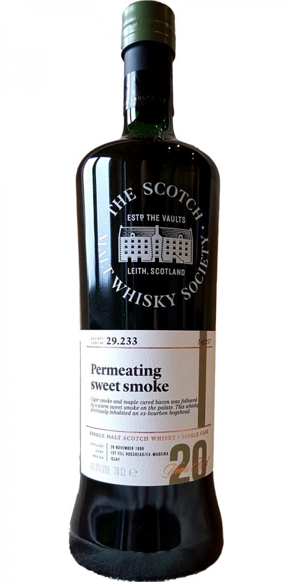 Laphroaig 1996 SMWS 29.233  Permeating sweet smoke