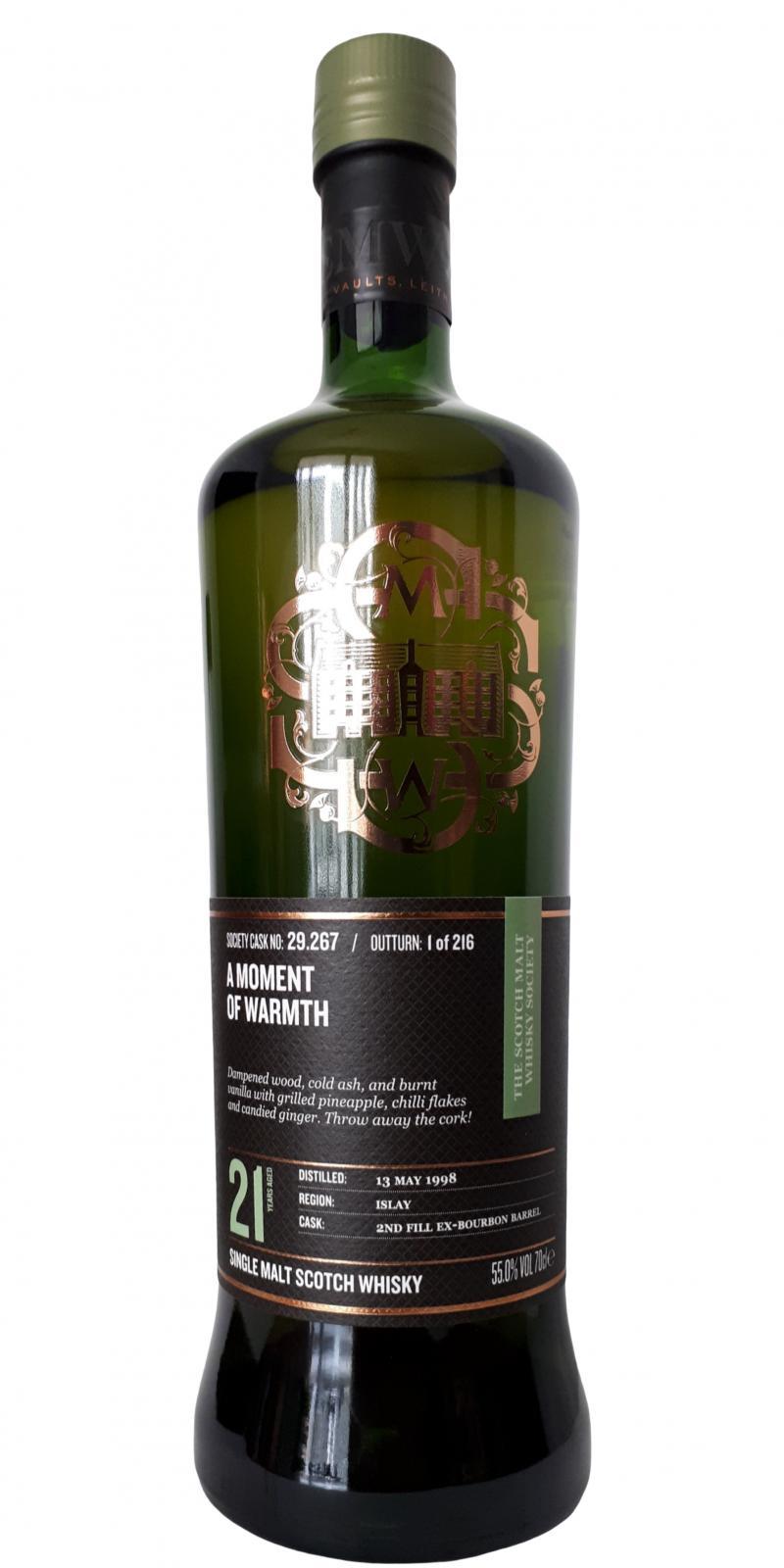 Laphroaig 1998 SMWS 29.267  A moment of warmth
