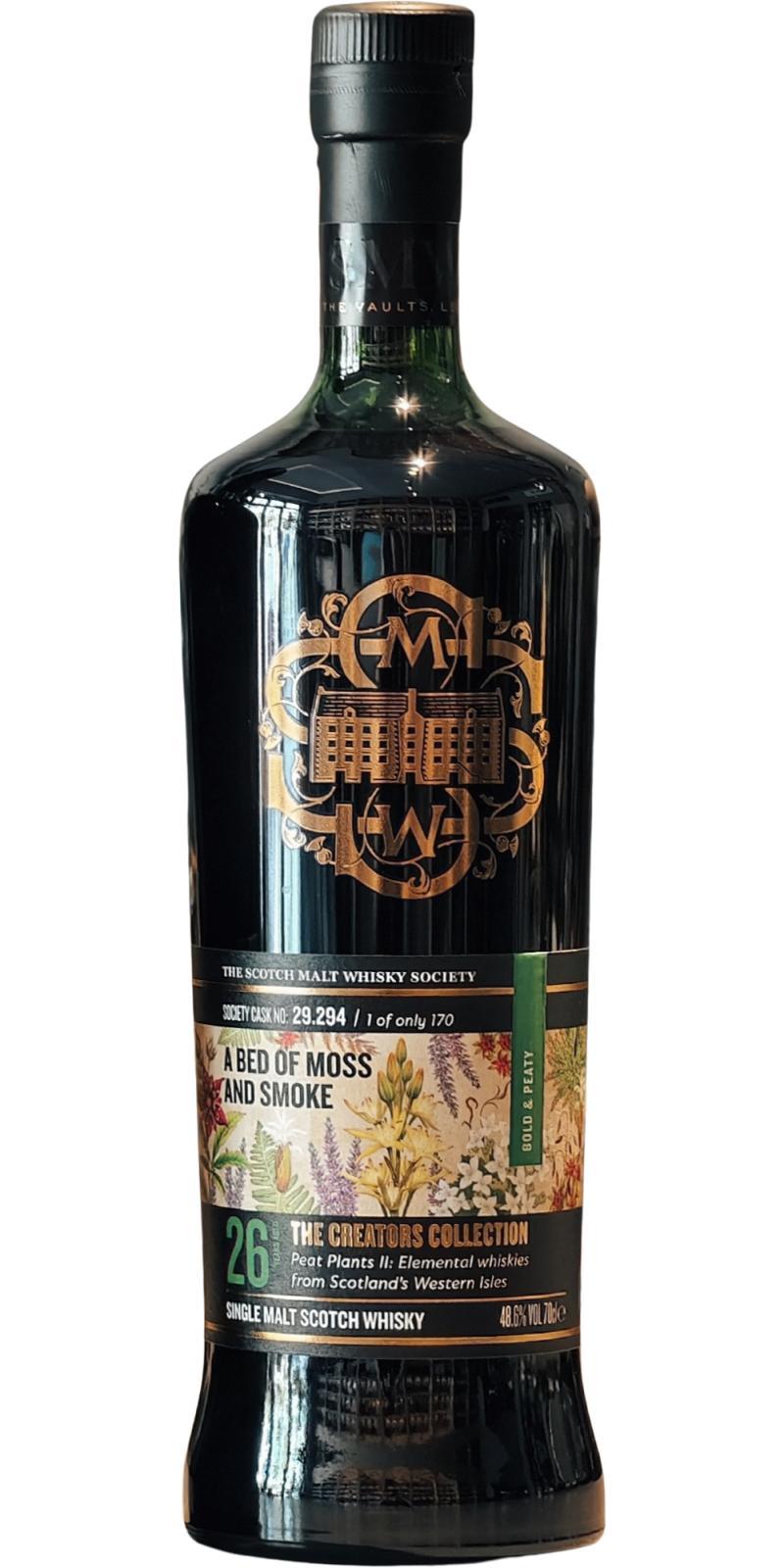 Laphroaig 1998 SMWS 29.294  A Bed of Moss and Smoke