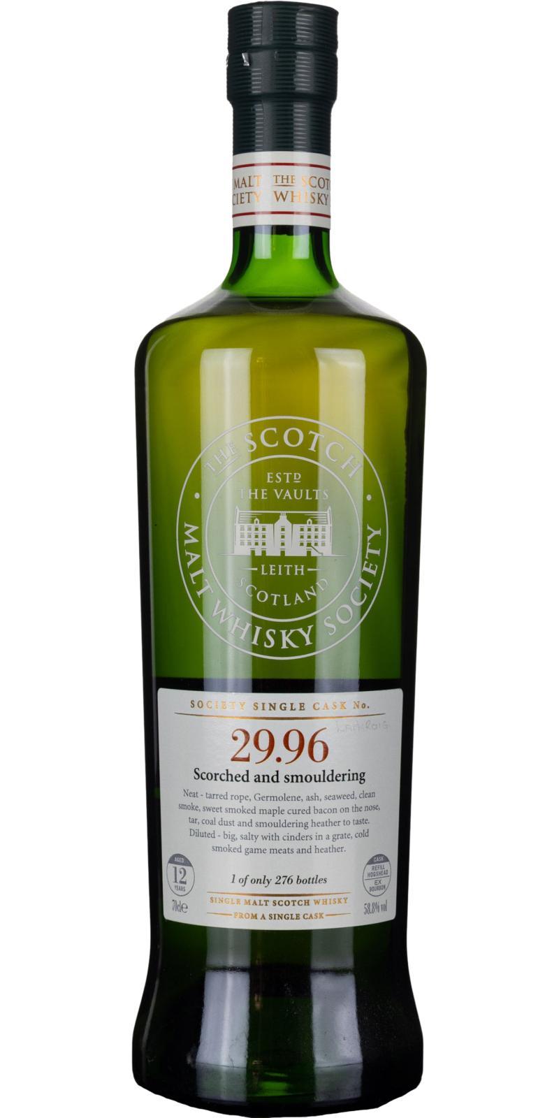 Laphroaig 1998 SMWS 29.96  Scorched and smouldering