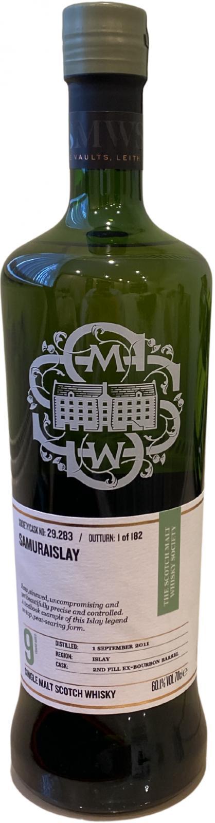 Laphroaig 2011 SMWS 29.283  Samuraislay