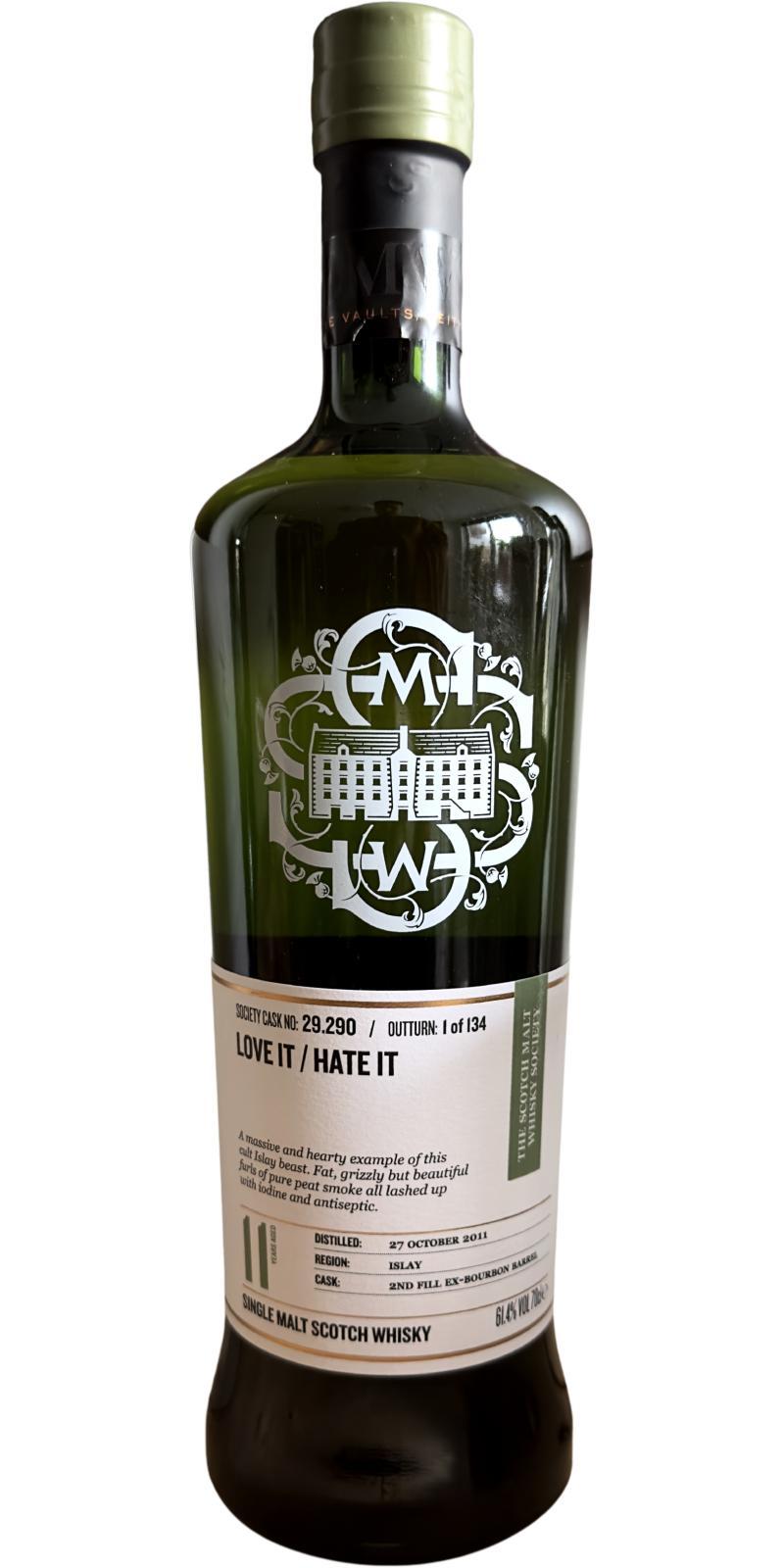 Laphroaig 2011 SMWS 29.290  Love it / Hate it