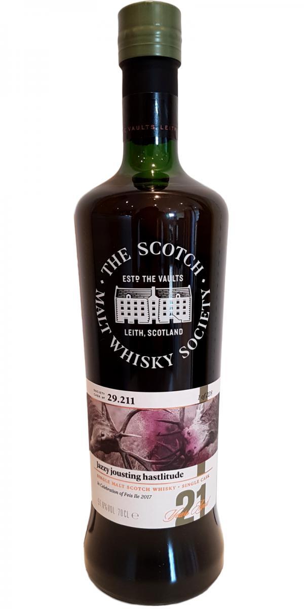 Laphroaig 21-year-old SMWS 29.211  Jazzy jousting hastlitude