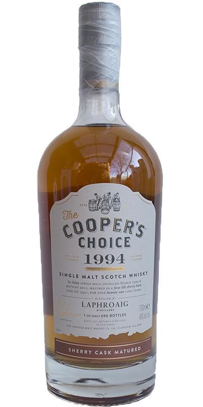 Laphroaig 1994 VM  The Cooper's Choice