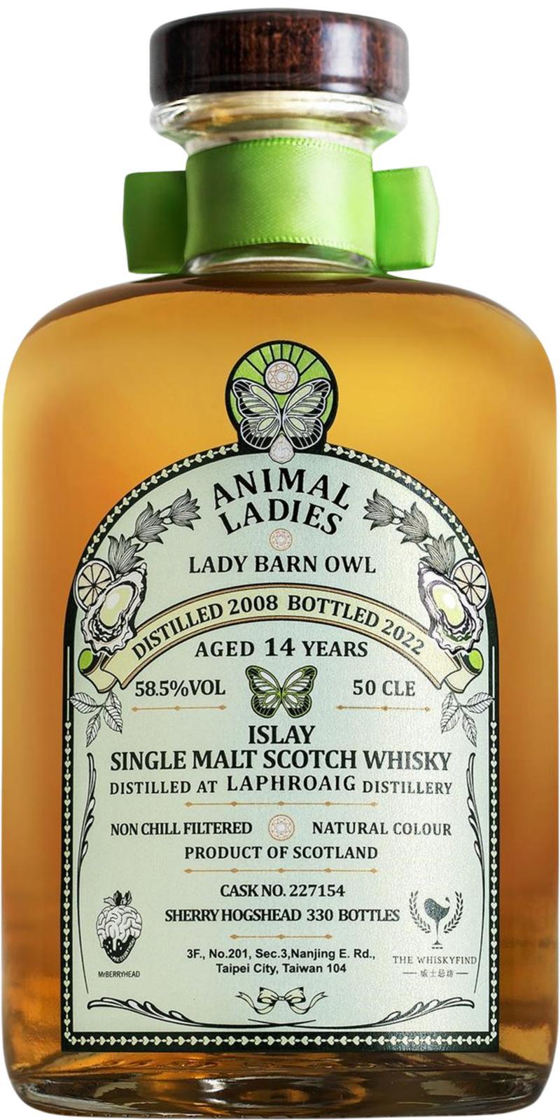 Laphroaig 2008 TWf  Animal Ladies - Lady Barn Owl