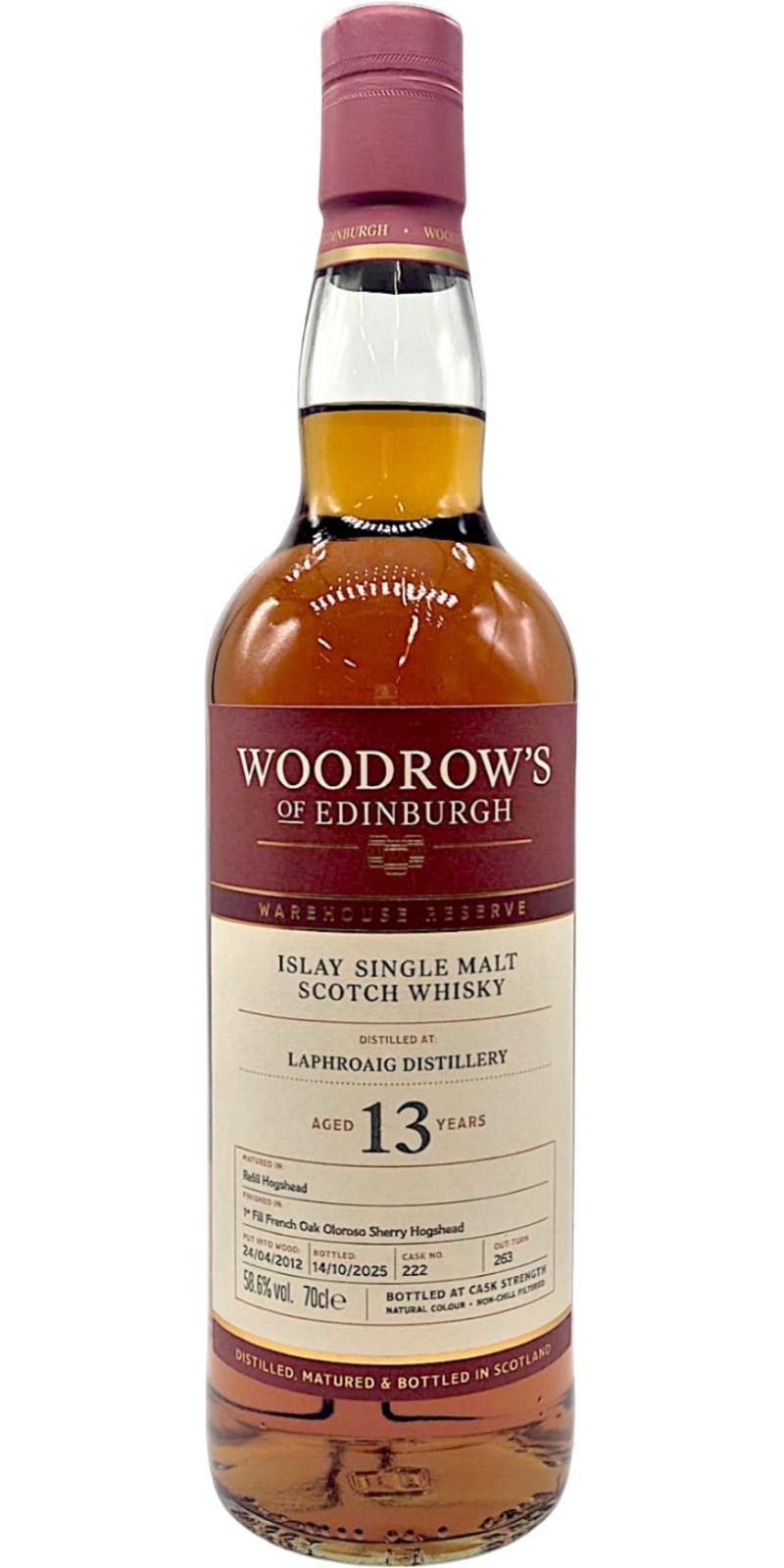 Laphroaig 2012 WroE  Warehouse Reserve