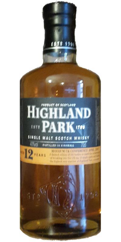 Highland Park 12-year-old Maxxium UK Conference