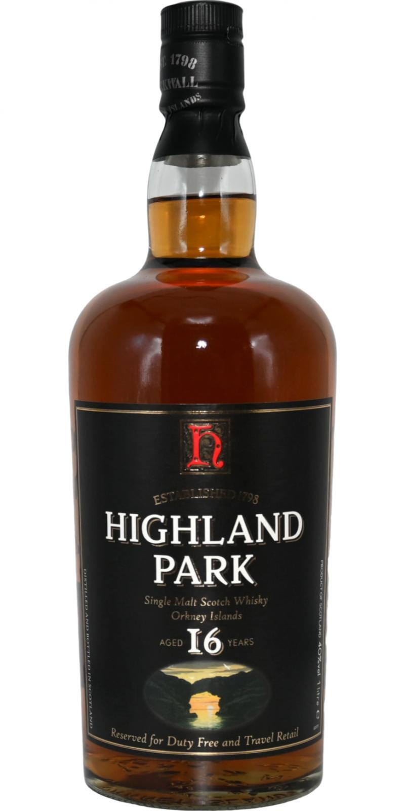 Highland Park 16-year-old Duty Free - Old Label