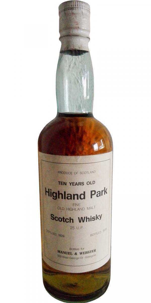 Highland Park 1929 for Manuel & Webster Glasgow