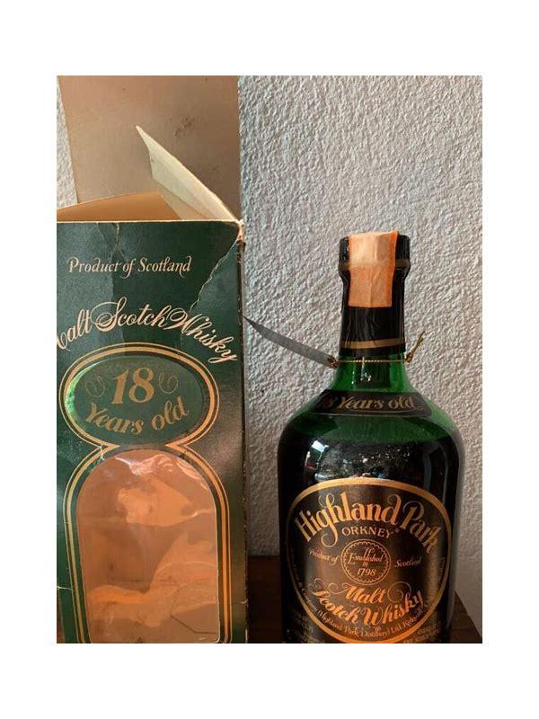 Highland Park 1960 Green Dumpy Bottle