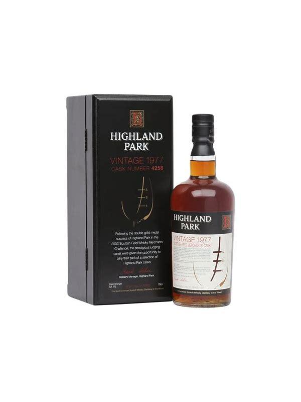 Highland Park 1977 Scottish Field Merchants`Cask