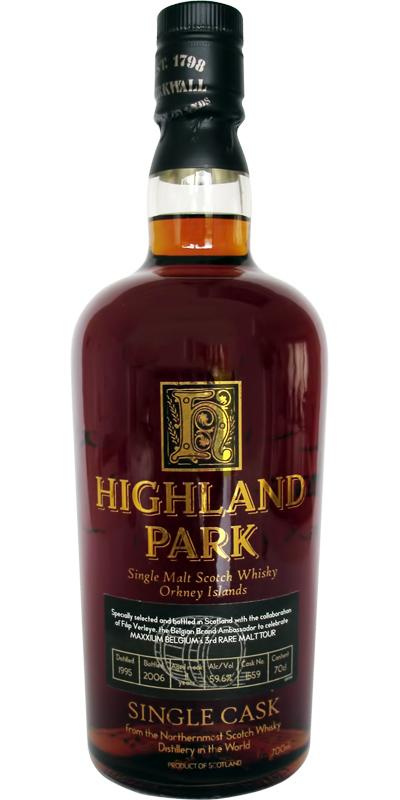 Highland Park 1995 Single Cask for Maxxium Belgium