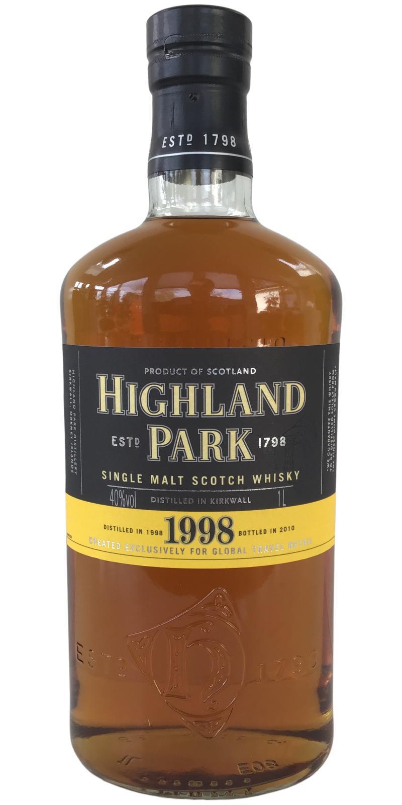 Highland Park 1998 for Global Travel Retail