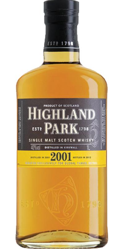 Highland Park 2001 Vintage for Travel Retail