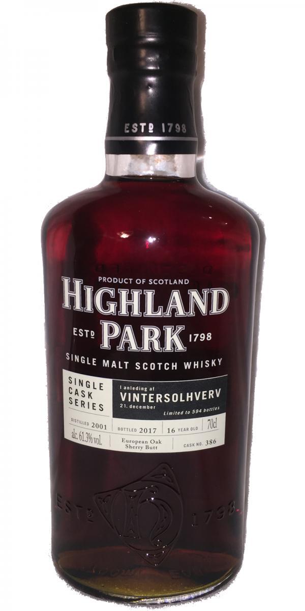 Highland Park 2001 Single Cask Series
