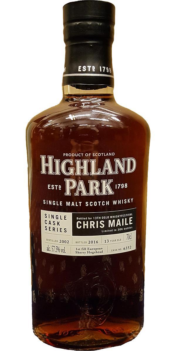 Highland Park 2002 Single Cask Series