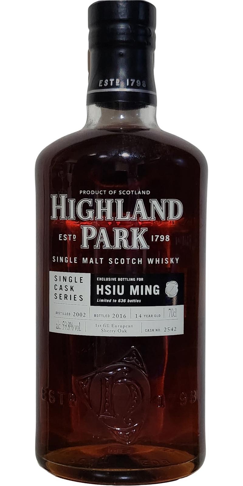 Highland Park 2002 Single Cask Series