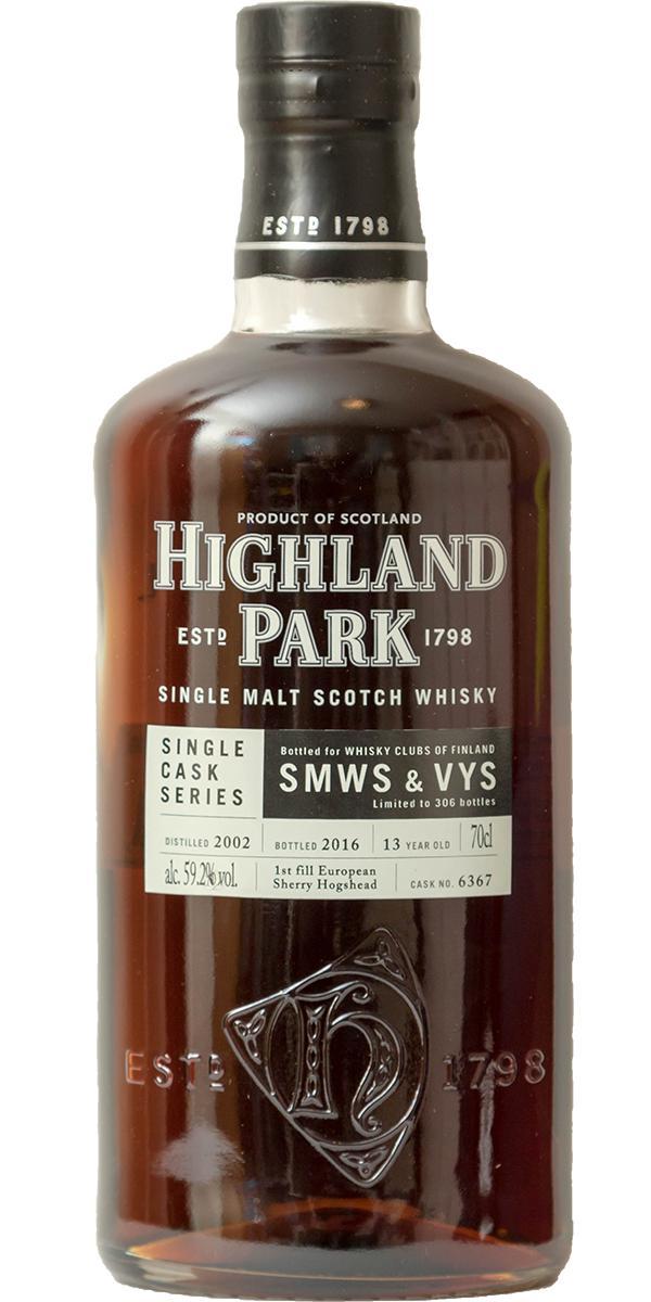 Highland Park 2002 Single Cask Series