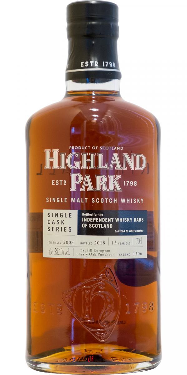 Highland Park 2003 Single Cask Series