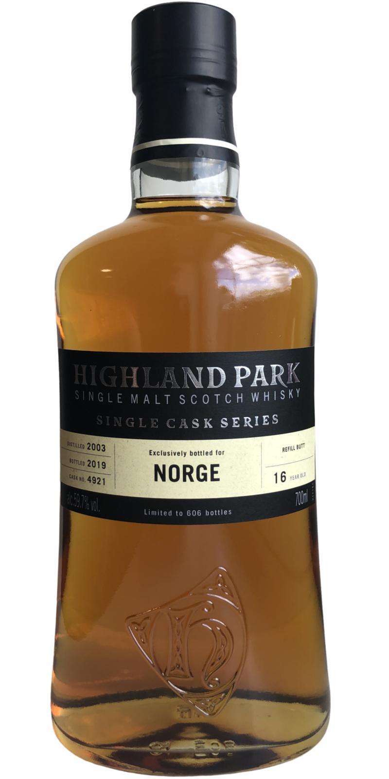 Highland Park 2003 Single Cask Series