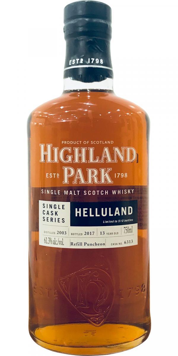 Highland Park 2003 Single Cask Series