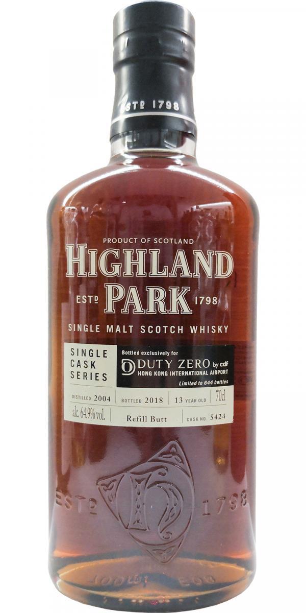 Highland Park 2004 Single Cask Series