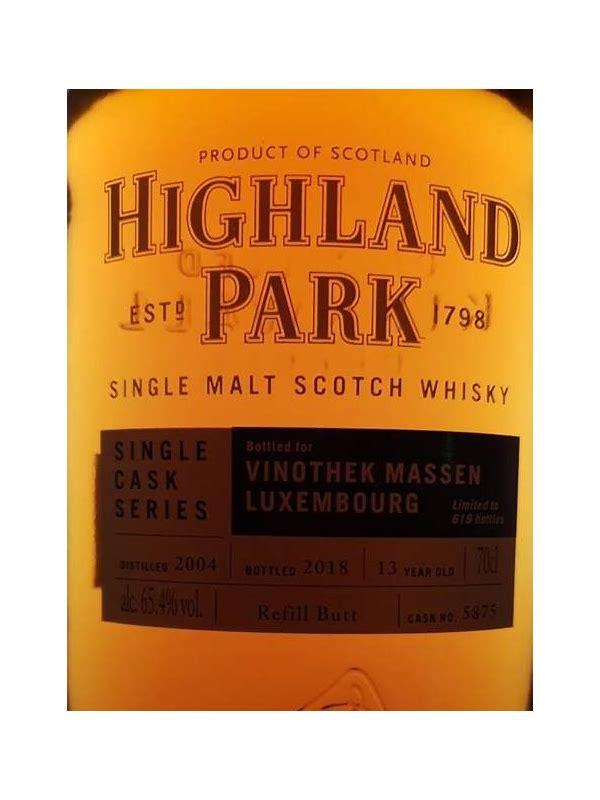 Highland Park 2004 Single Cask Series