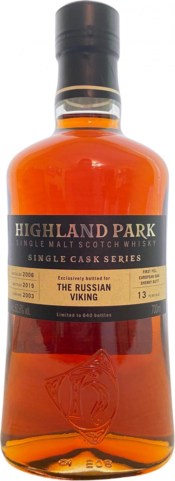 Highland Park 2006 Single Cask Series