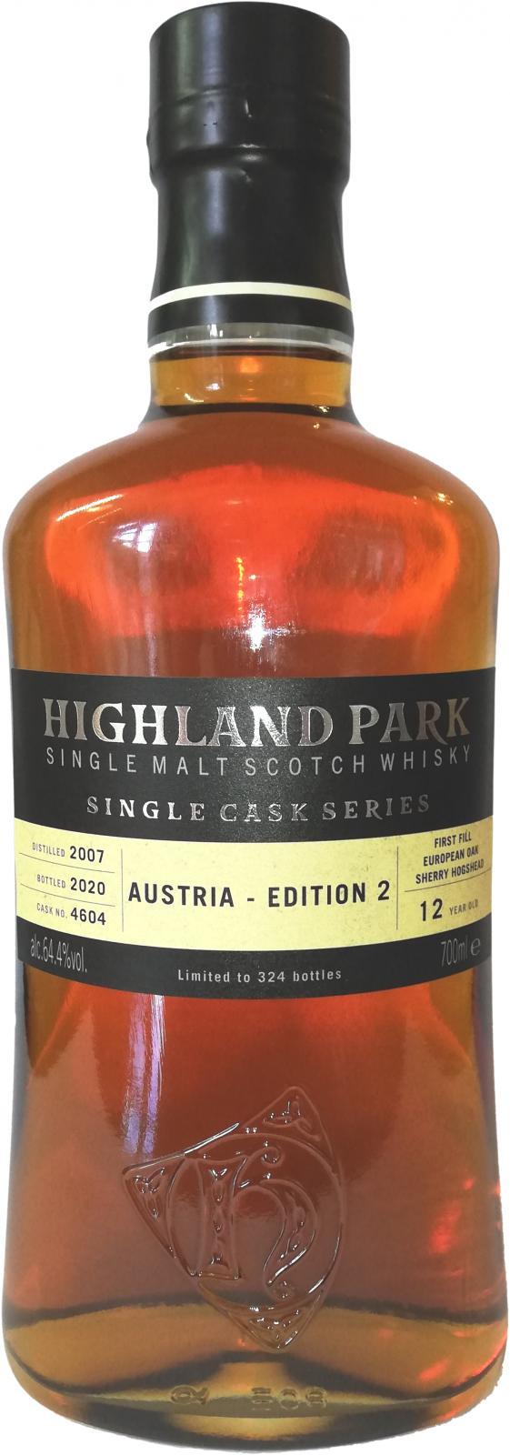 Highland Park 2007 Single Cask Series