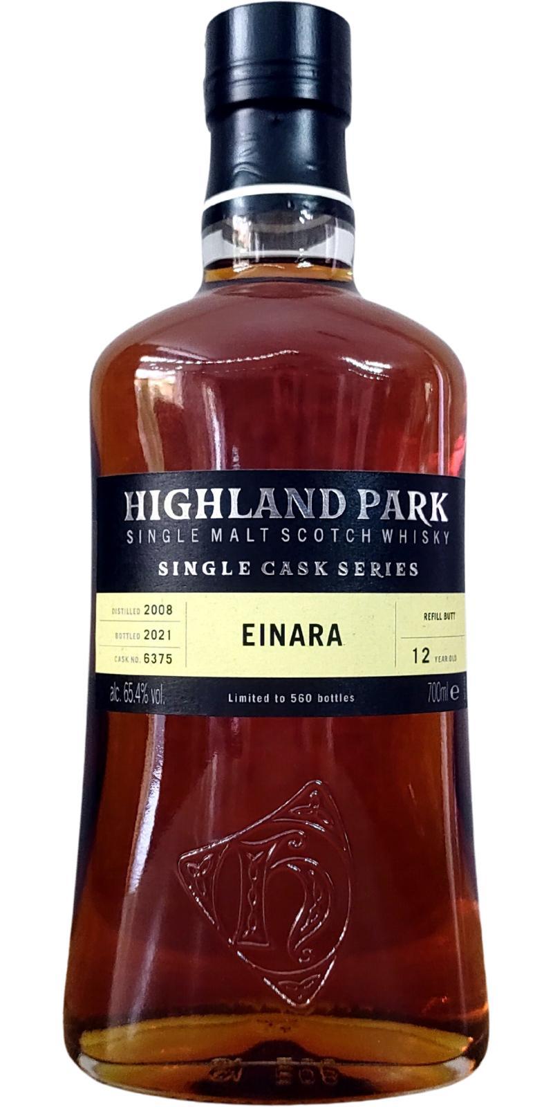 Highland Park 2008 EINARA Single Cask Series