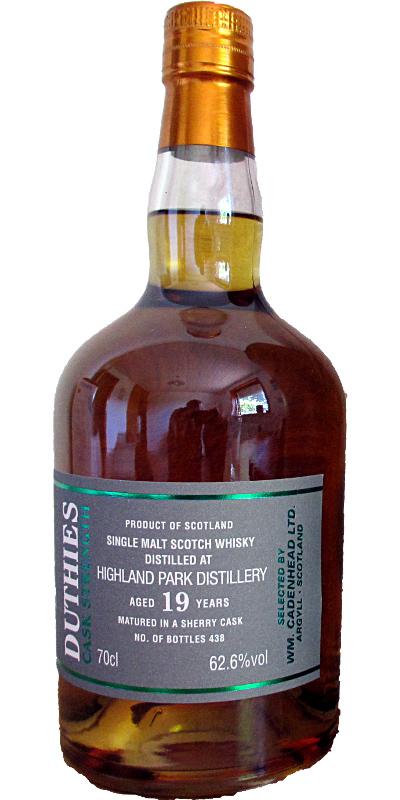 Highland Park 19-year-old CA Duthies - Cask Strength