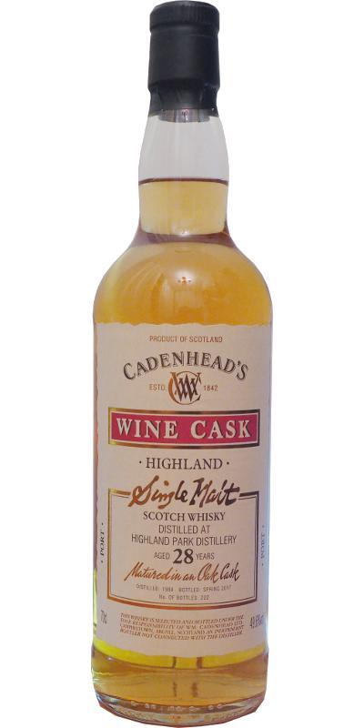 Highland Park 1988 CA Wood Range - Wine Cask