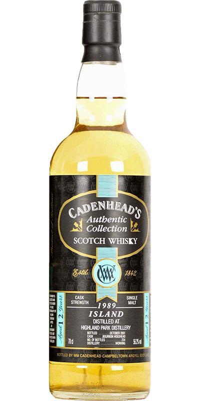 Highland Park 1989 CA Authentic Collection