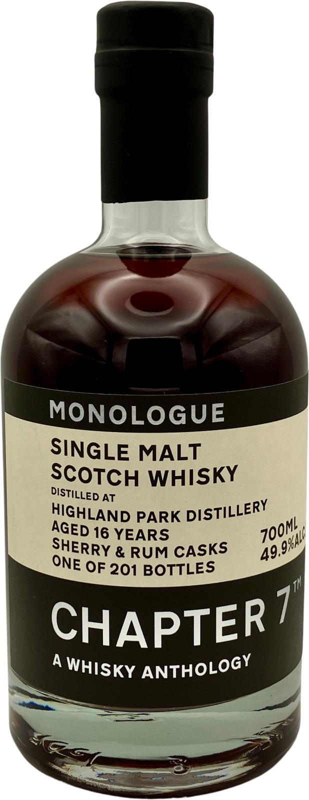 Highland Park 2007 Ch7 A Whisky Anthology - Monologue