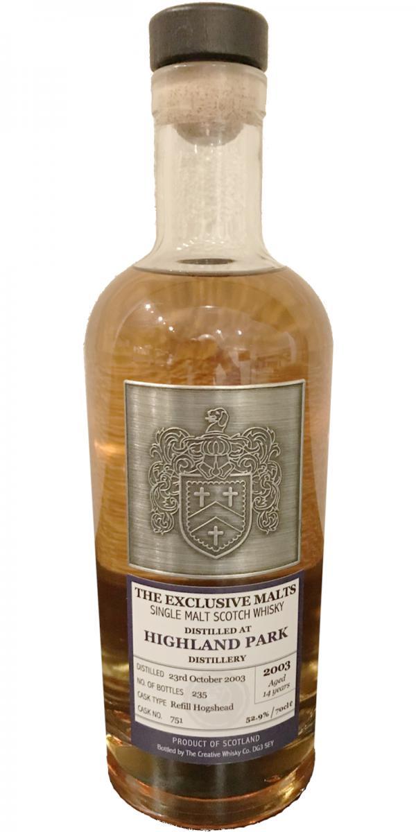 Highland Park 2003 CWC The Exclusive Malts