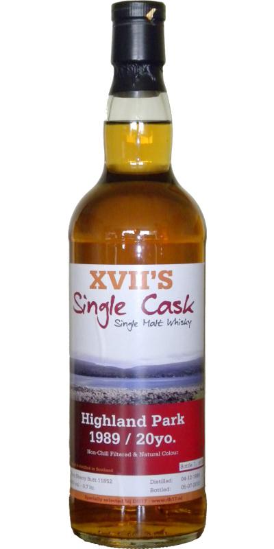 Highland Park 1989 DH17 XVII's Single Cask