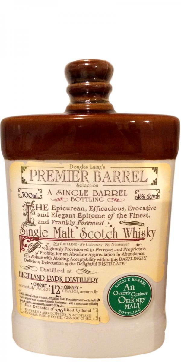 Highland Park 12-year-old DL Premier Barrel Selection