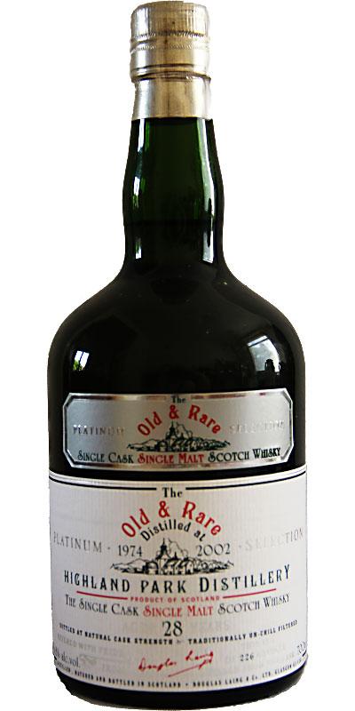 Highland Park 1974 DL Old & Rare - The Platinum Selection