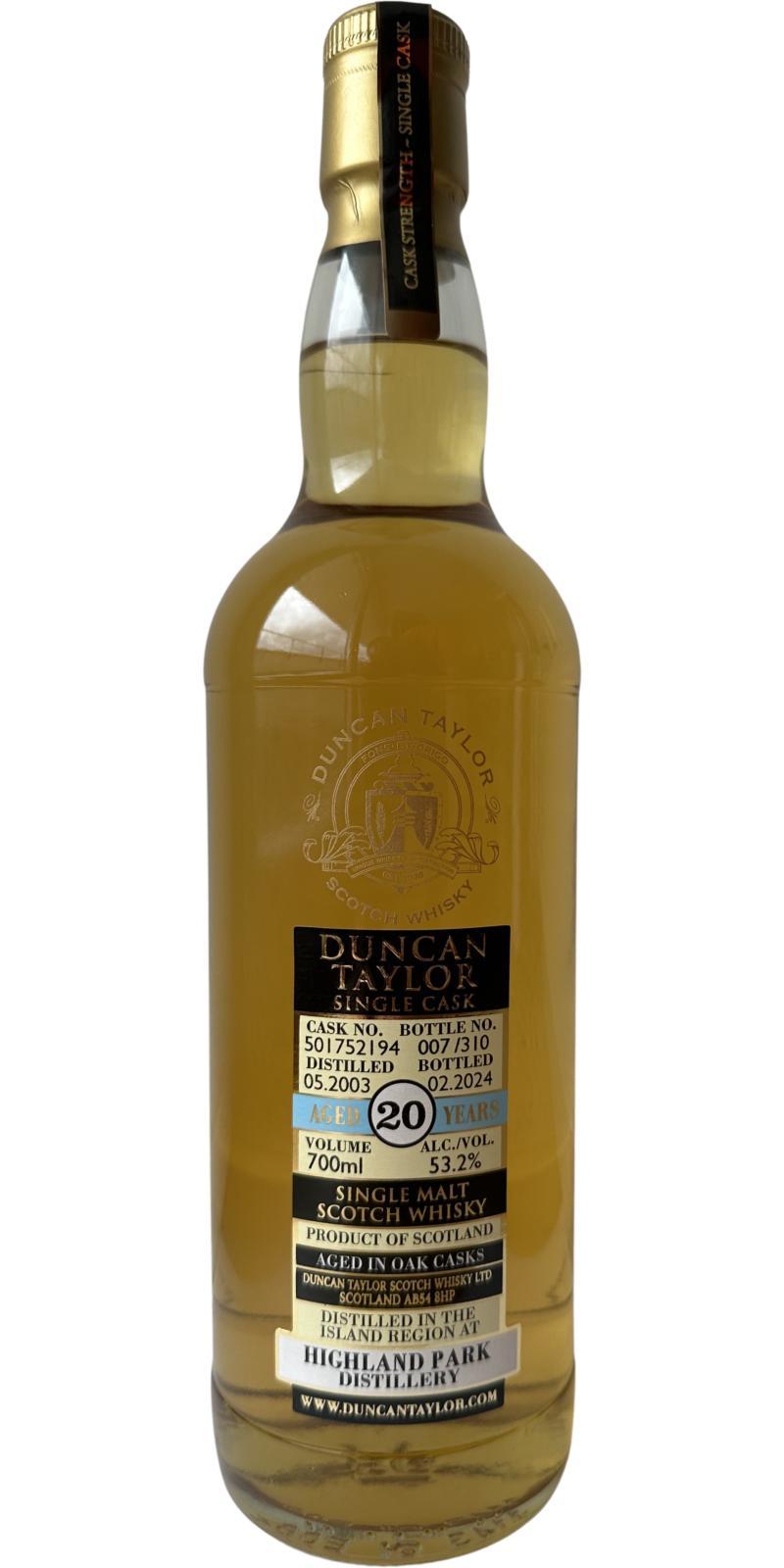 Highland Park 2003 DT Single Cask