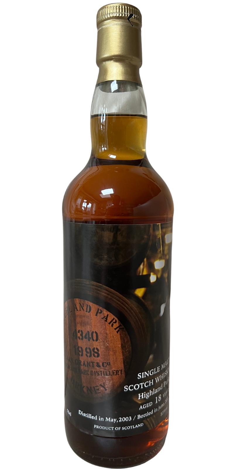 Highland Park 2003 DT Y's Cask Toko Tokyo