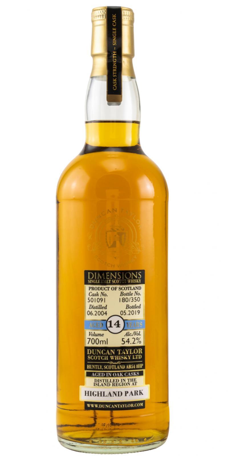 Highland Park 2004 DT Dimensions