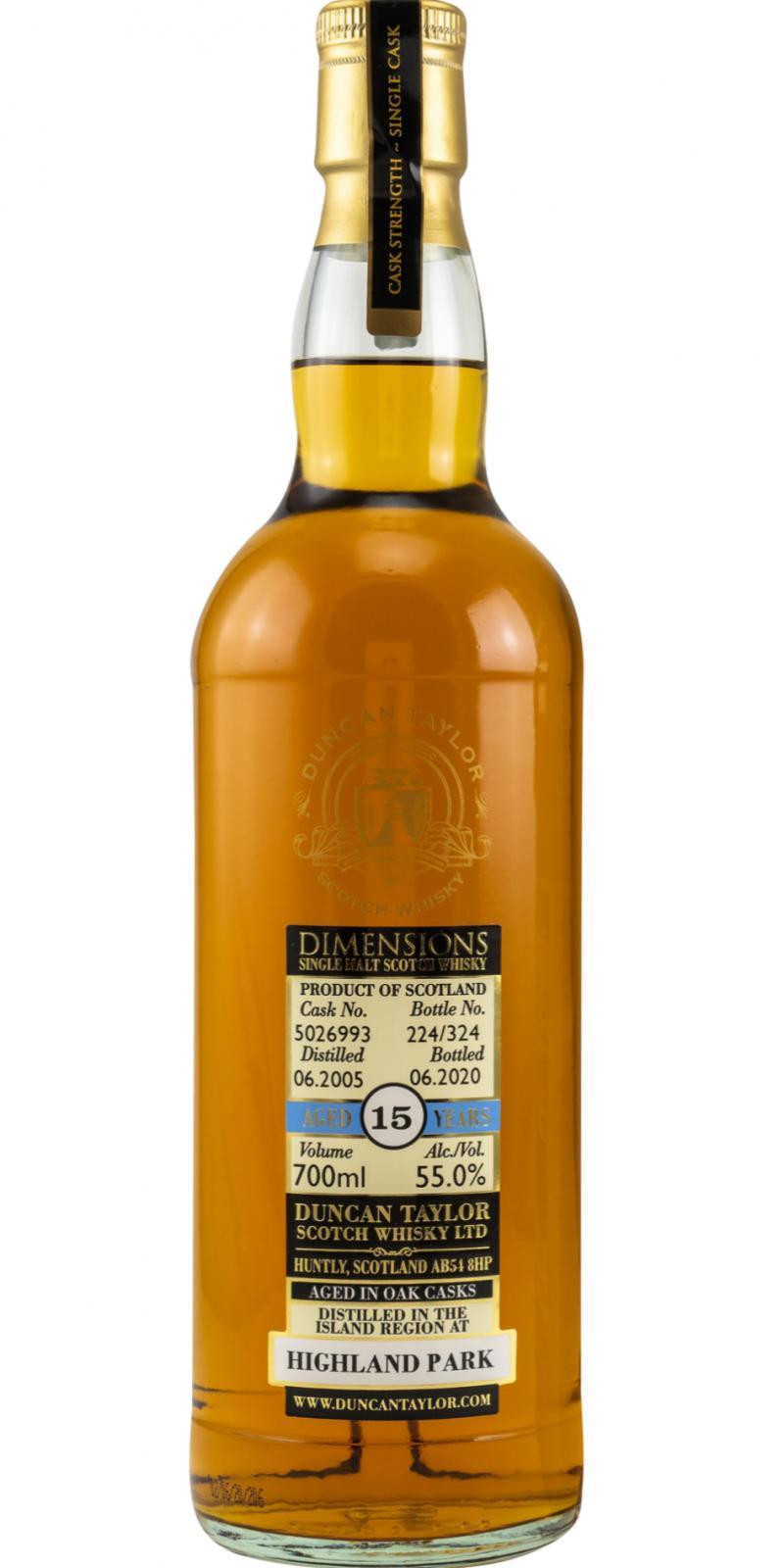 Highland Park 2005 DT Dimensions