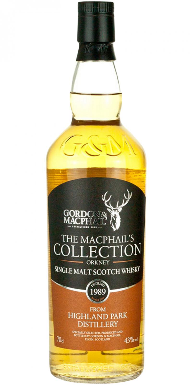 Highland Park 1989 GM The MacPhail's Collection