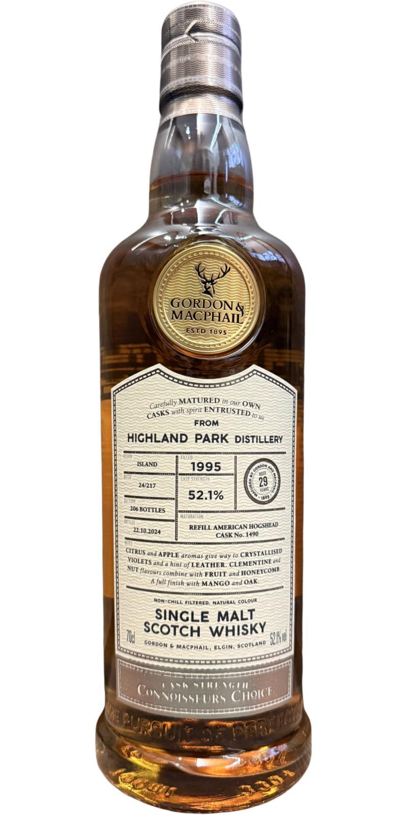Highland Park 1995 GM Connoisseurs Choice - Cask Strength