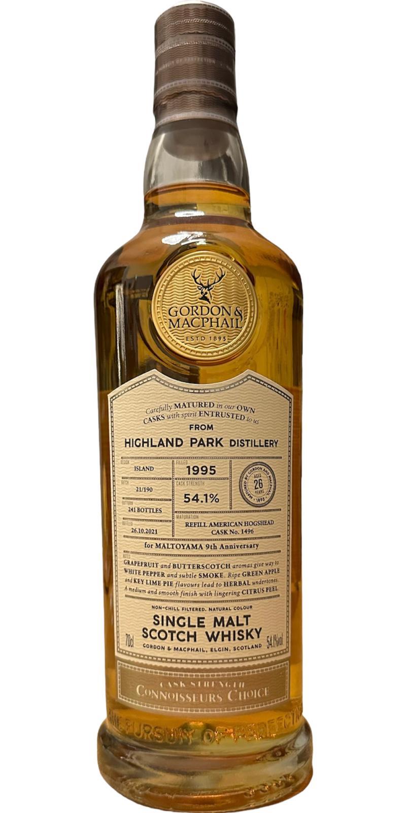 Highland Park 1995 GM Connoisseurs Choice - Cask Strength